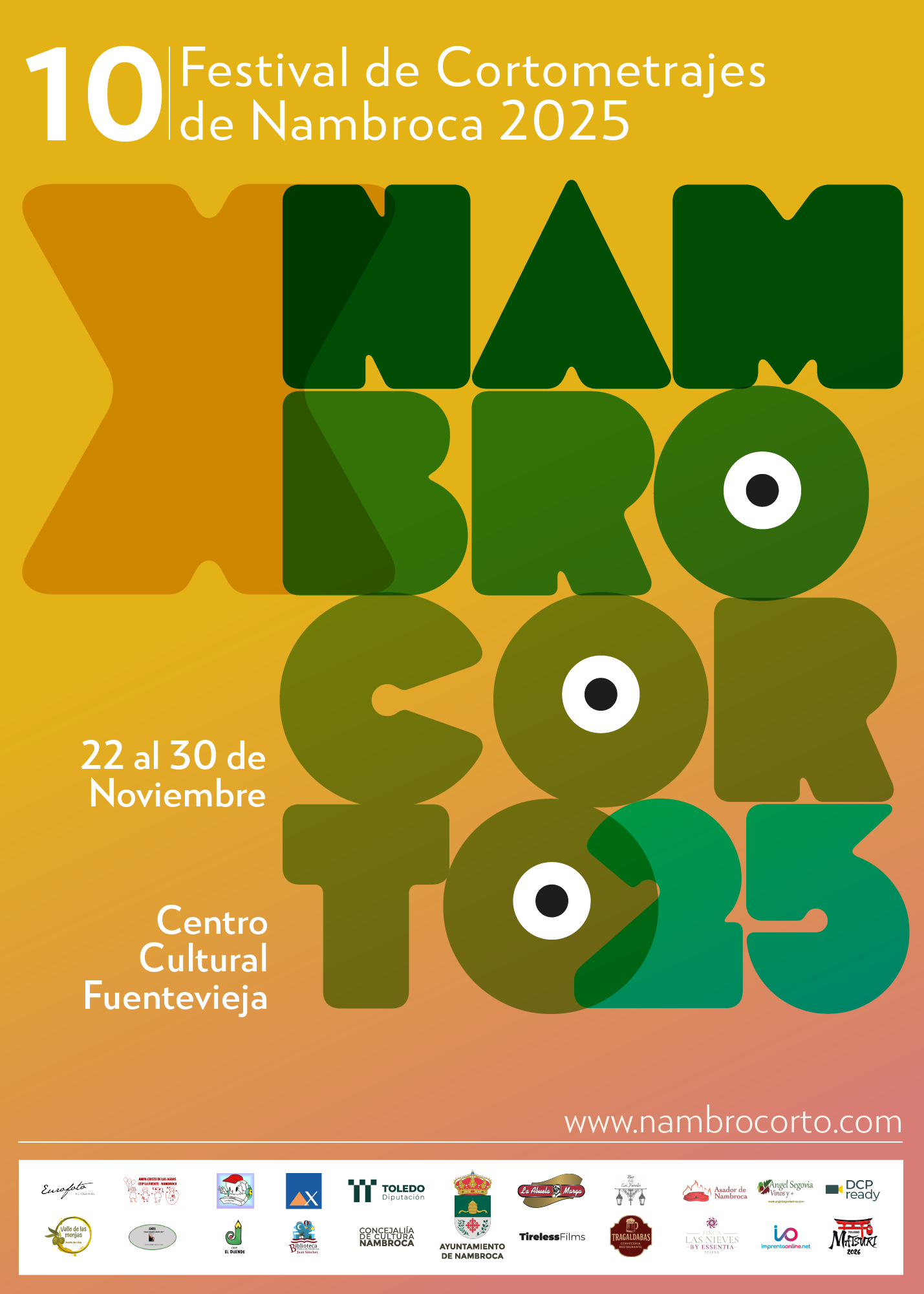 Presentamos el cartel oficial del X Festival Nambrocorto 2025